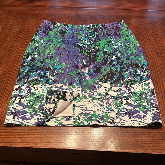 Beautiful Lined multi color skirt Sz 6 NWOT - Picture 2 of 14